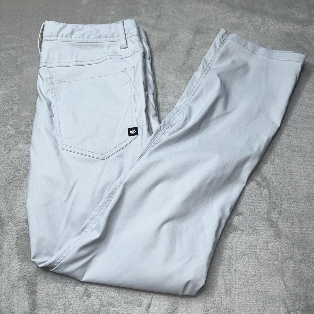 686 Pants Mens 32x32 grey  Everywhere ECO Slim Fit Nylon Hiking Zip Pockets